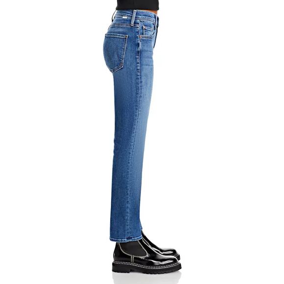 MOTHER THE MID RISE RIDER FLOOD JEANS RIGHT ON - Picture 4 of 10